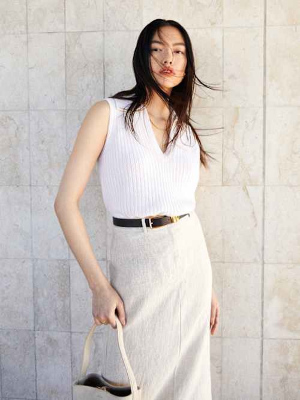 Reformation Sydney Cashmere Collared Sweater
